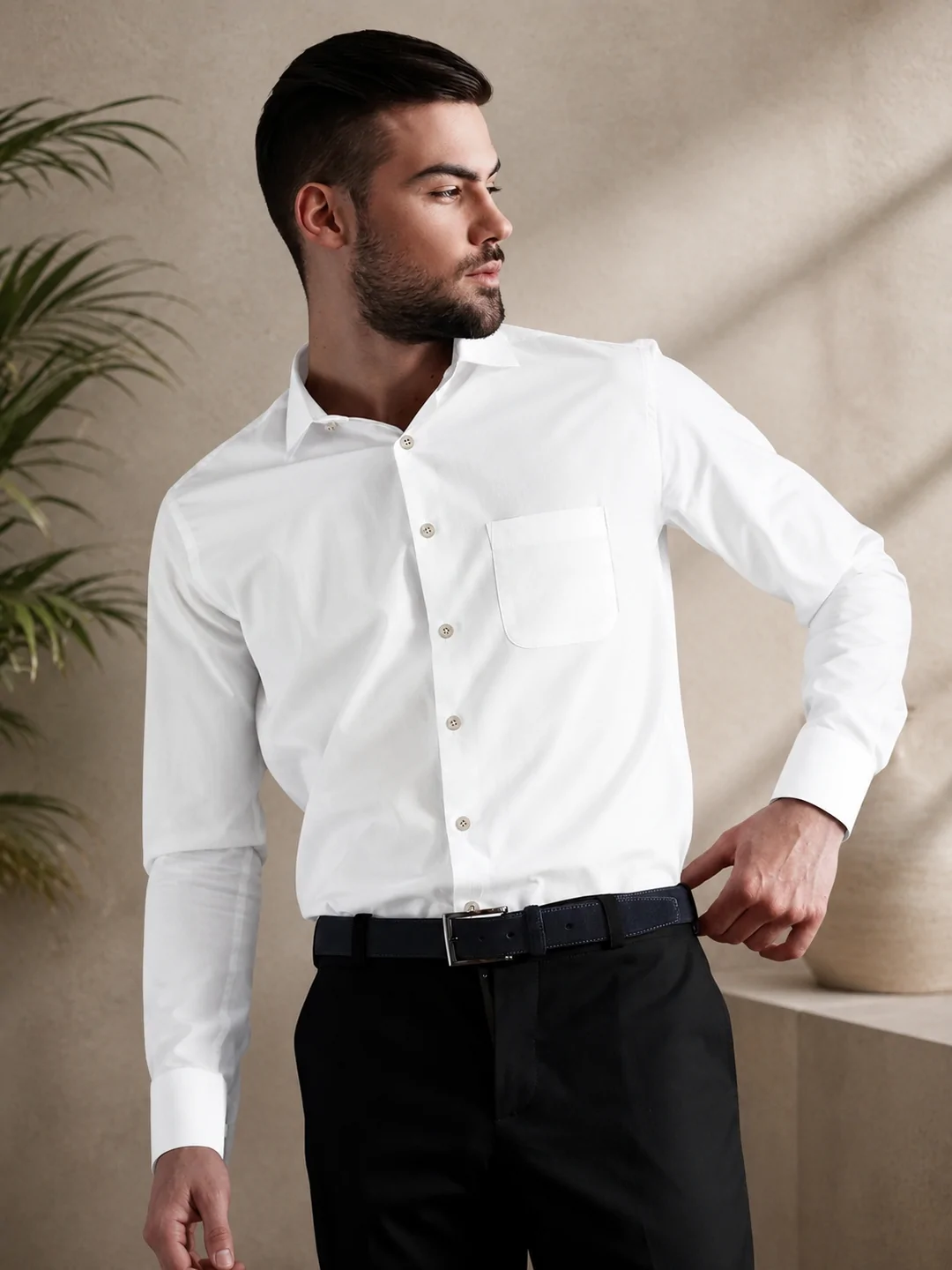 khadi white shirt